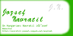 jozsef navratil business card